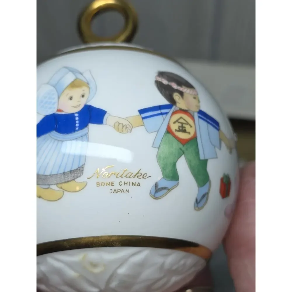 Vintage Noritake Christmas Ornament Children Around The World NIB Holiday